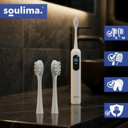 SOULIMA X800 Vaihtopäät Valkoinen 2 kpl | Alkuperäiset harjaspäät