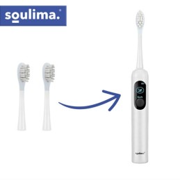 SOULIMA X800 Vaihtopäät Valkoinen 2 kpl | Alkuperäiset harjaspäät