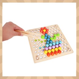 Puinen Montessori Helmipeli 77 osaa | Mosaiikkipeli lapsille