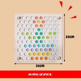 Puinen Montessori Helmipeli 77 osaa | Mosaiikkipeli lapsille