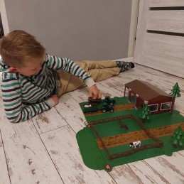 Puinen ja Muovinen Maatila-leikkisetti 102 osaa