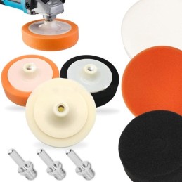 Kiillotussienisetti 150 mm 3 kpl | Kiillotuslaikat porakoneeseen M14 adapterilla