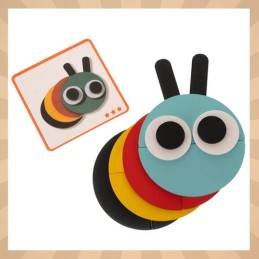 Puinen mosaiikkipalapeli | Montessori-logiikkapeli lapsille