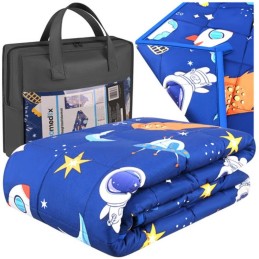 Lasten painopeitto 3 kg 100x150 cm | Aistipeitto lapselle avaruuskuviolla