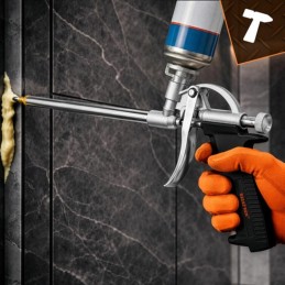 Vaahdotuspistooli | Metallinen uretaanipistooli säätimellä