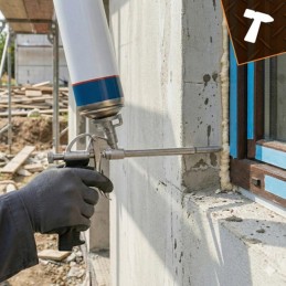 Vaahdotuspistooli | Metallinen uretaanipistooli säätimellä