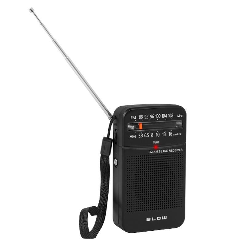 Kannettava miniradio BLOW RA20 FM/AM | Paristokäyttöinen taskuradio kuulokeliitännällä