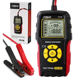 Akkutesteri Xtreme XT810B 12V / 24V | Digitaalinen akkumittari LCD-näytöllä