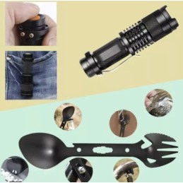 Sotilaallinen selviytymispakkaus 32-in-1 | Kattava survival-setti ja multitool-työkalut