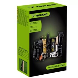 Sotilaallinen selviytymispakkaus 32-in-1 | Kattava survival-setti ja multitool-työkalut