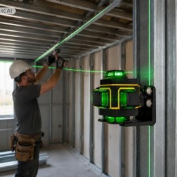 16-linjainen 4D-ristiviivalaser BLOW GT-C3 360° | Kattava tasolaser-setti jalustalla