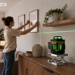 16-linjainen 4D-ristiviivalaser BLOW GT-C3 360° | Kattava tasolaser-setti jalustalla