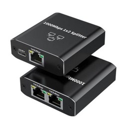 RJ45 LAN-jakaja 1x2 Ethernet 1000 Mb/s | Gigabitin verkkokaapelin jakaja kytkin