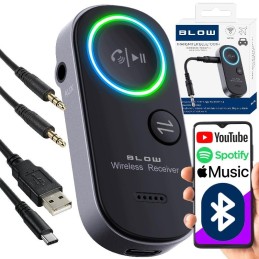 : Bluetooth 5.4 -lähetin ja -vastaanotin 2-in-1 | Langaton AUX 3,5 mm audiomuunnin näytöllä