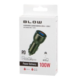 Tehokas 100W autolaturi USB-A & USB-C | Nopea PD ja QC autolaturi digitaalisella mittarilla
