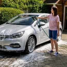 Autonpesupistooli vaahdottimella puutarhaletkuun | Pesupistooli pesuainesäiliöllä 4 toimintoa