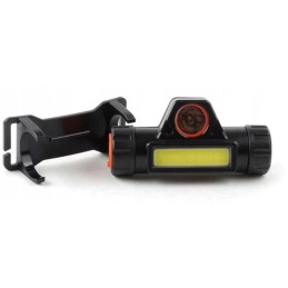 Ladattava LED-otsalamppu 4-in-1 magneetilla | Kahden valonlaitteen USB-otsavalo