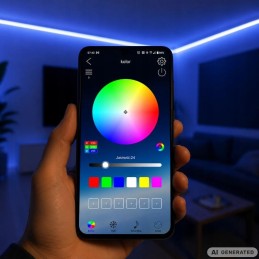 Joustava LED-neonvalonauha 10m RGB | Älykäs valonauha sovelluksella ja kaukosäätimellä