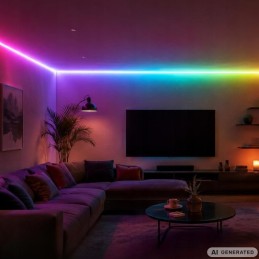 Joustava LED-neonvalonauha 10m RGB | Älykäs valonauha sovelluksella ja kaukosäätimellä