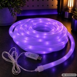 Joustava LED-neonvalonauha 10m RGB | Älykäs valonauha sovelluksella ja kaukosäätimellä