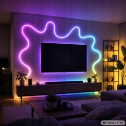 Joustava LED-neonvalonauha 10m RGB | Älykäs valonauha sovelluksella ja kaukosäätimellä