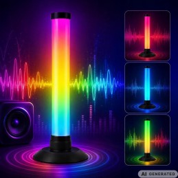 Älykäs RGB LED Light Bar -pöytävalaisin | Musiikkiin reagoiva gaming-valaisin sovelluksella