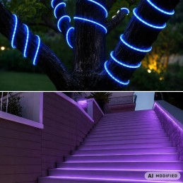 Joustava LED-neonvalonauha 5m RGB | Vedenpitävä älyvalonauha sisä- ja ulkokäyttöön