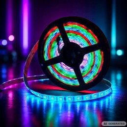 Monivärinen LED-valonauha 10m RGB | Musiikkiin reagoiva älyvalonauha sovelluksella