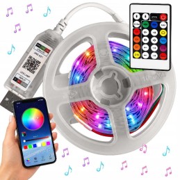Joustava LED-neonvalonauha 10m RGB IC | Älykäs monivärinen valonauha sovelluksella