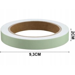 Itsekiinnittyvä fluoresoiva teippi 2 cm × 5 m | Pimeässä loistava hehkuteippi turvamerkintöihin