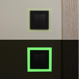 Itsekiinnittyvä fluoresoiva teippi 2 cm × 5 m | Pimeässä loistava hehkuteippi turvamerkintöihin