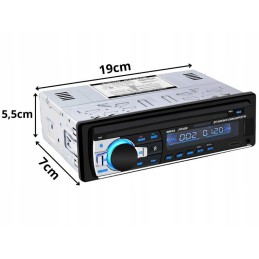 Autoradio Bluetooth 1-DIN 4x60W kaukosäätimellä | Monipuolinen autosoitin handsfree-toiminnolla