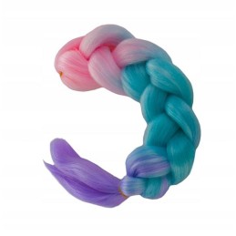 Synteettiset Ombre-letityshiukset 60 cm | Kuituhiukset lettien ja kampausten tekoon