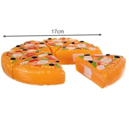 Leikkiruokasetti ranskikset burgeri ja pizza tarranauhalla | 42-osainen leikkiruokasetti lapsille