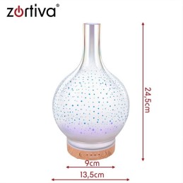 Älykäs 3D LED-ilmankostutin ja aromadiffuuseri 200ml | Ilmankostuttaja ilotulitus-valolla