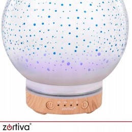 Älykäs 3D LED-ilmankostutin ja aromadiffuuseri 200ml | Ilmankostuttaja ilotulitus-valolla