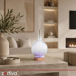 Älykäs 3D LED-ilmankostutin ja aromadiffuuseri 200ml | Ilmankostuttaja ilotulitus-valolla