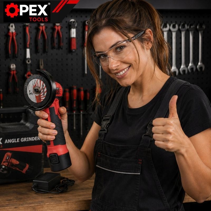 OPEX TOOLS 12V akkukäyttöinen minikulmahiomakone