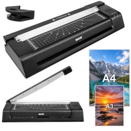 A3-laminointilaite 3-in-1 – 430 W, leikkuri ja pyöristin