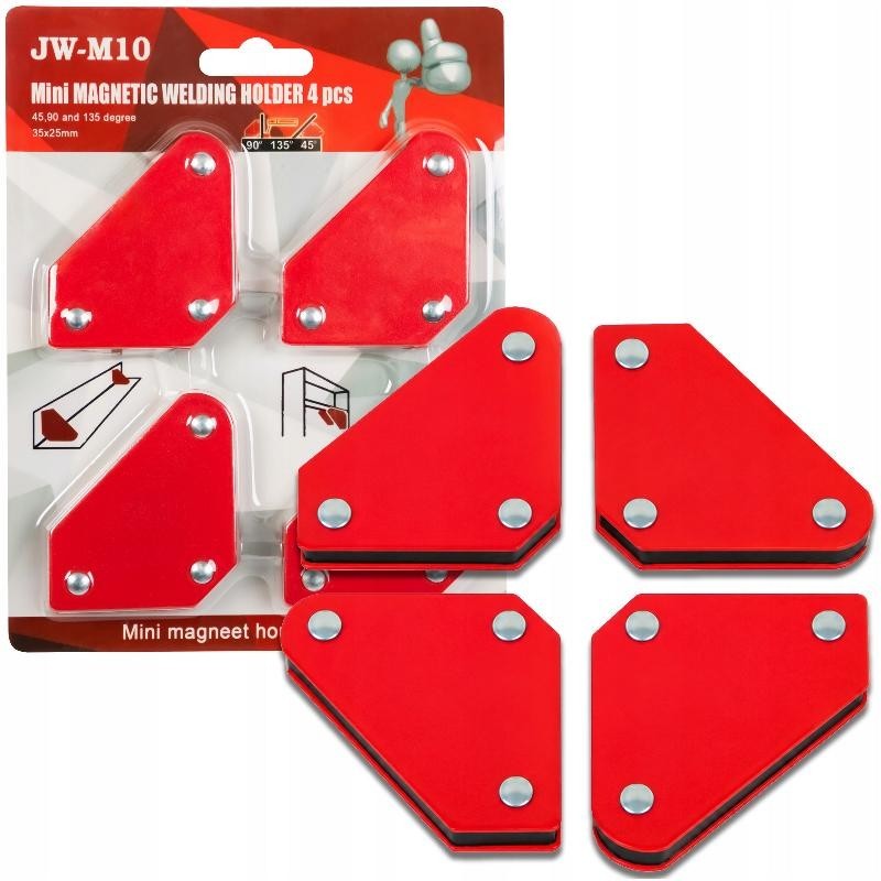 Magneettiset hitsauskulmat 4 kpl – 45°, 90°, 135°