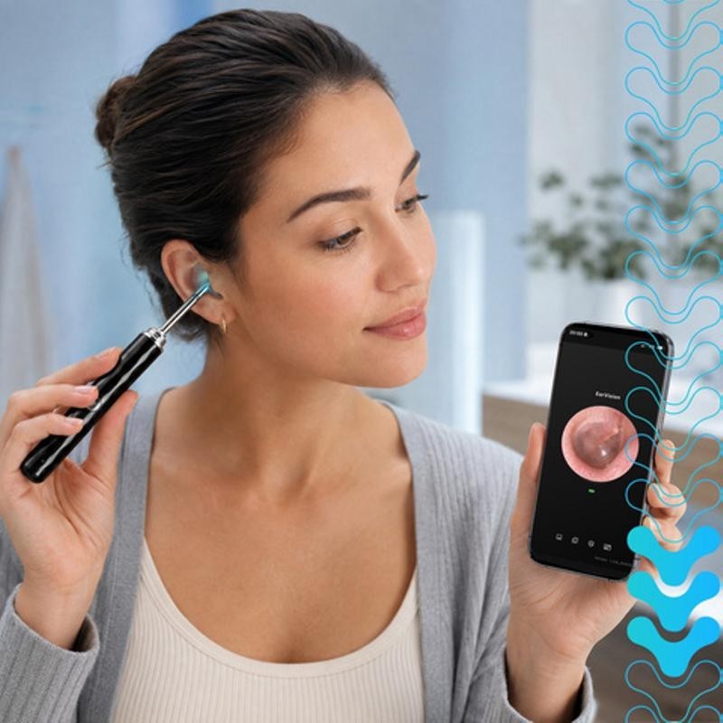 EarVision mobiilisovellus reaaliaikaisella videokuvalla