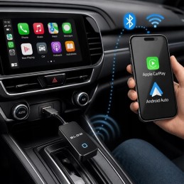 Car Connect – langaton CarPlay ja Android Auto, USB-A/USB-C