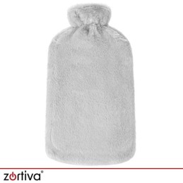 Kuumavesipullo 3,5 l – pehmeä päällinen, harmaa/beige