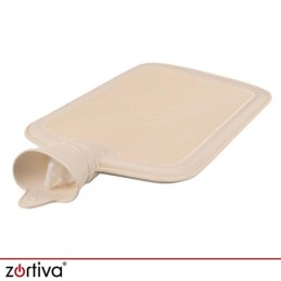 Kuumavesipullo 3,5 l – pehmeä päällinen, harmaa/beige