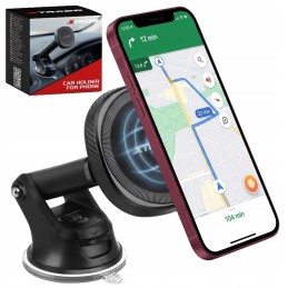 Magneettinen puhelinteline autoon – MagSafe, imukuppi