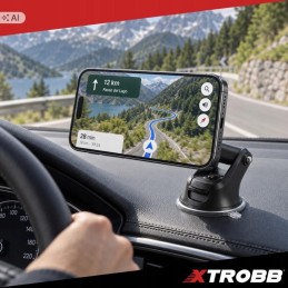 Magneettinen puhelinteline autoon – MagSafe, imukuppi