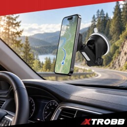 Magneettinen puhelinteline autoon – MagSafe, imukuppi