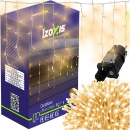 300 LED -jääpuikkovalot 15 m – lämmin valkoinen, IP44