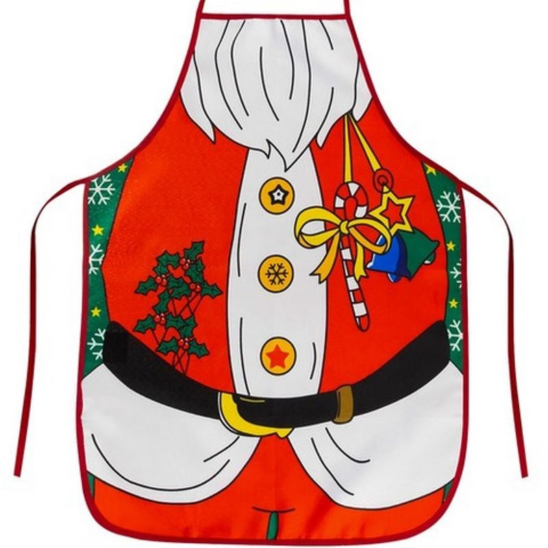 Jouluinen Esiliina Joulupukki 92x51 cm | Keittiöessu Jouluun