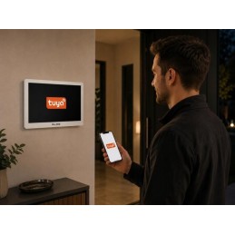 2-Johdin WiFi Video-ovipuhelin 10,1" Kosketusnäytöllä | Tuya